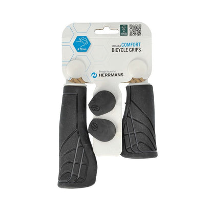 Stella Handvat Herrmans Line 125/90mm zwart/grijs Per Set