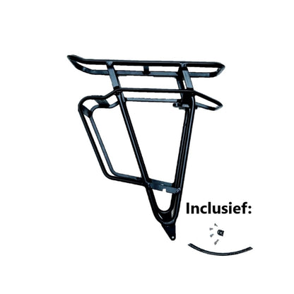 Stella Bagagedrager voor Bosch en Steps accuslede 27 kg Mat Zwart