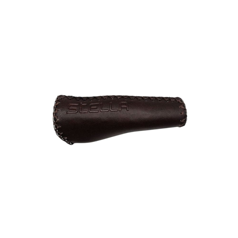 Stella Originele Handvat leer links 135mm donker bruin